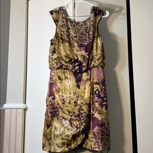 Jessica Howard purple and gold dress